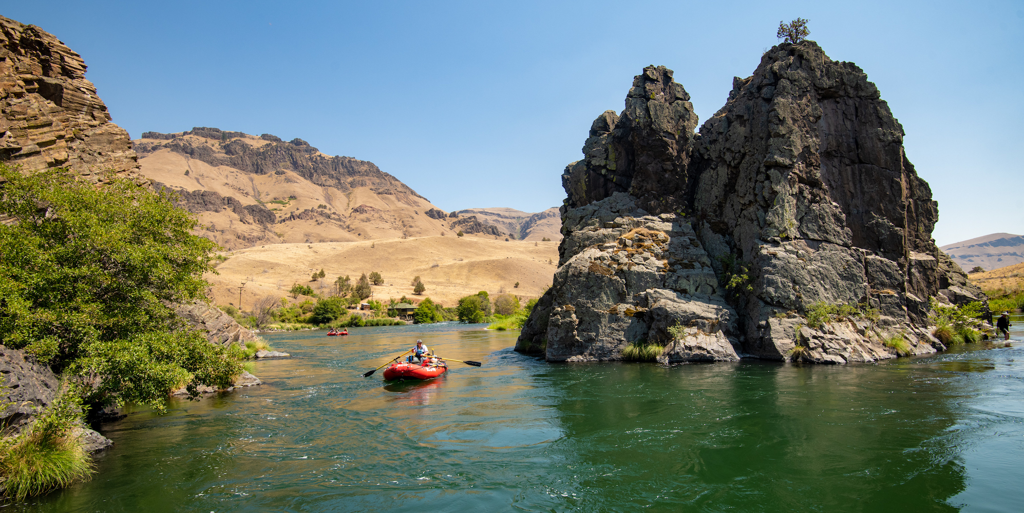Whitewater rafting the Deschutes River in Oregon