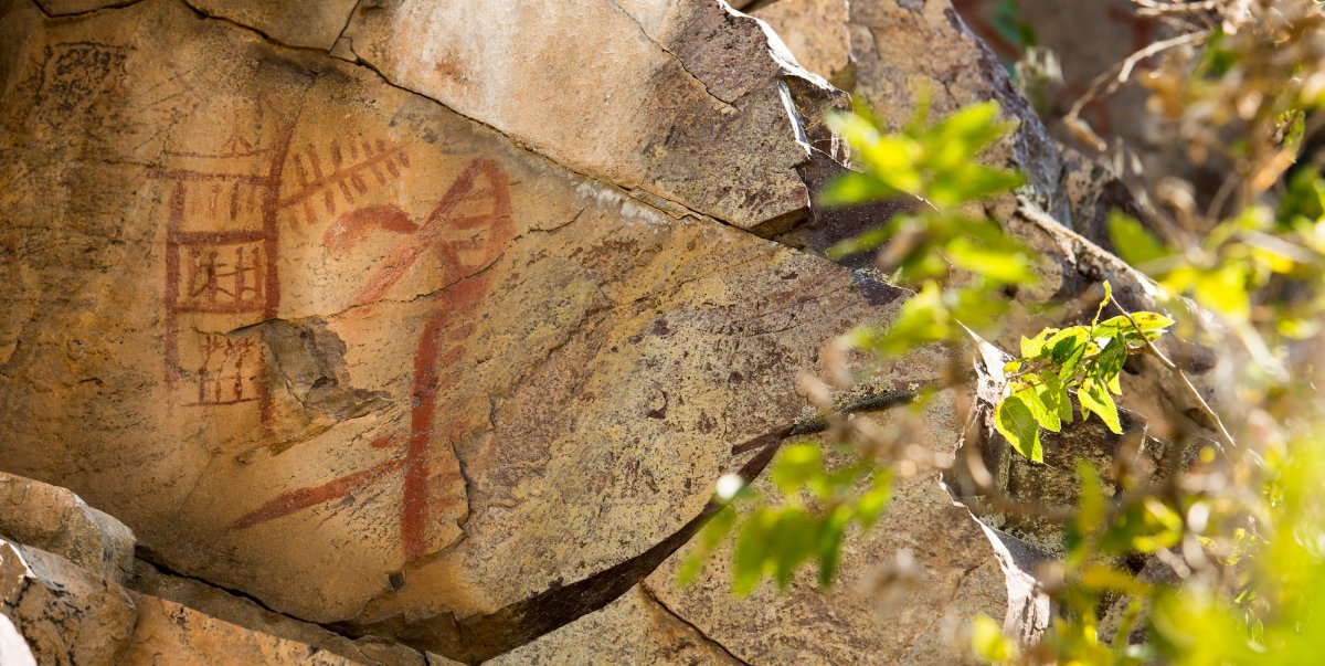 Petroglyph siting along the Snake River