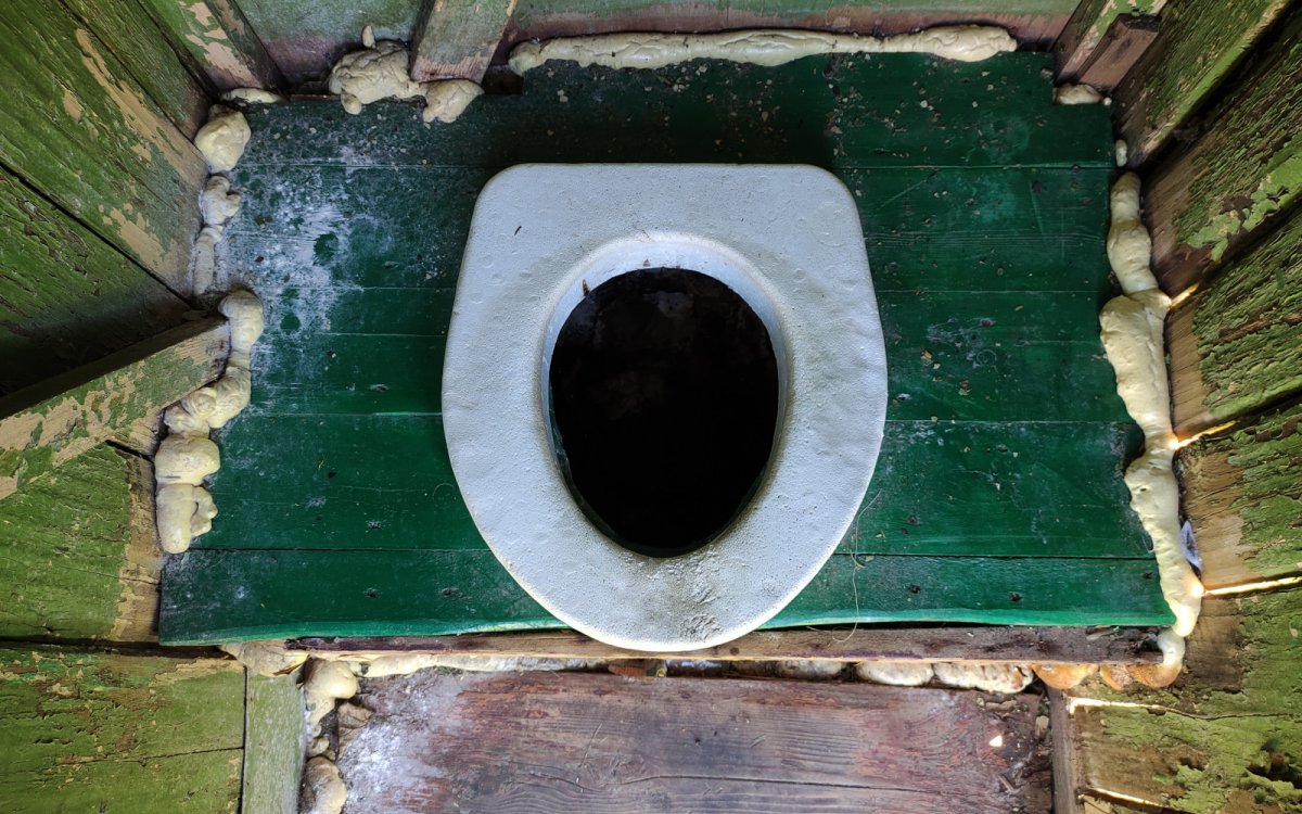 Pit Toilet on the river