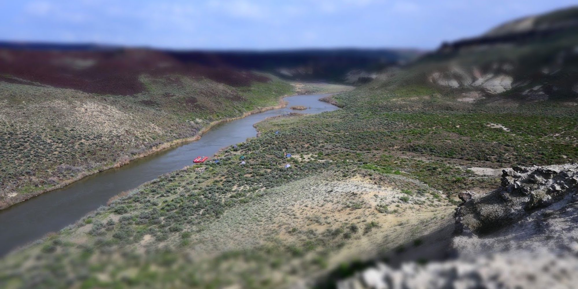 Aerial view of the Owyhee River