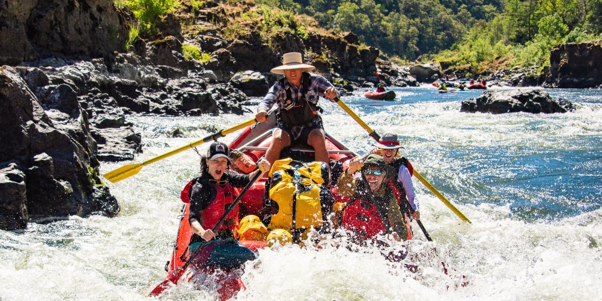ROW Adventures rafting the Rogue River in Mid-August to early October