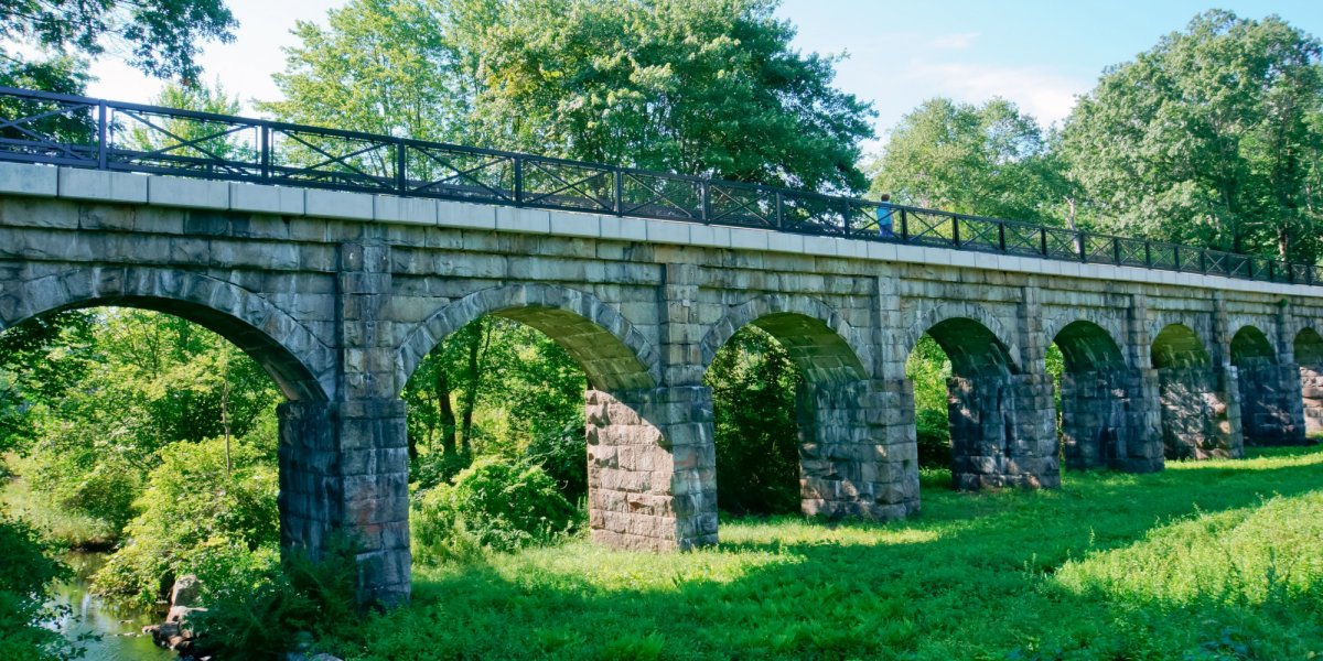 Bogastow viaduct rail trail bridge