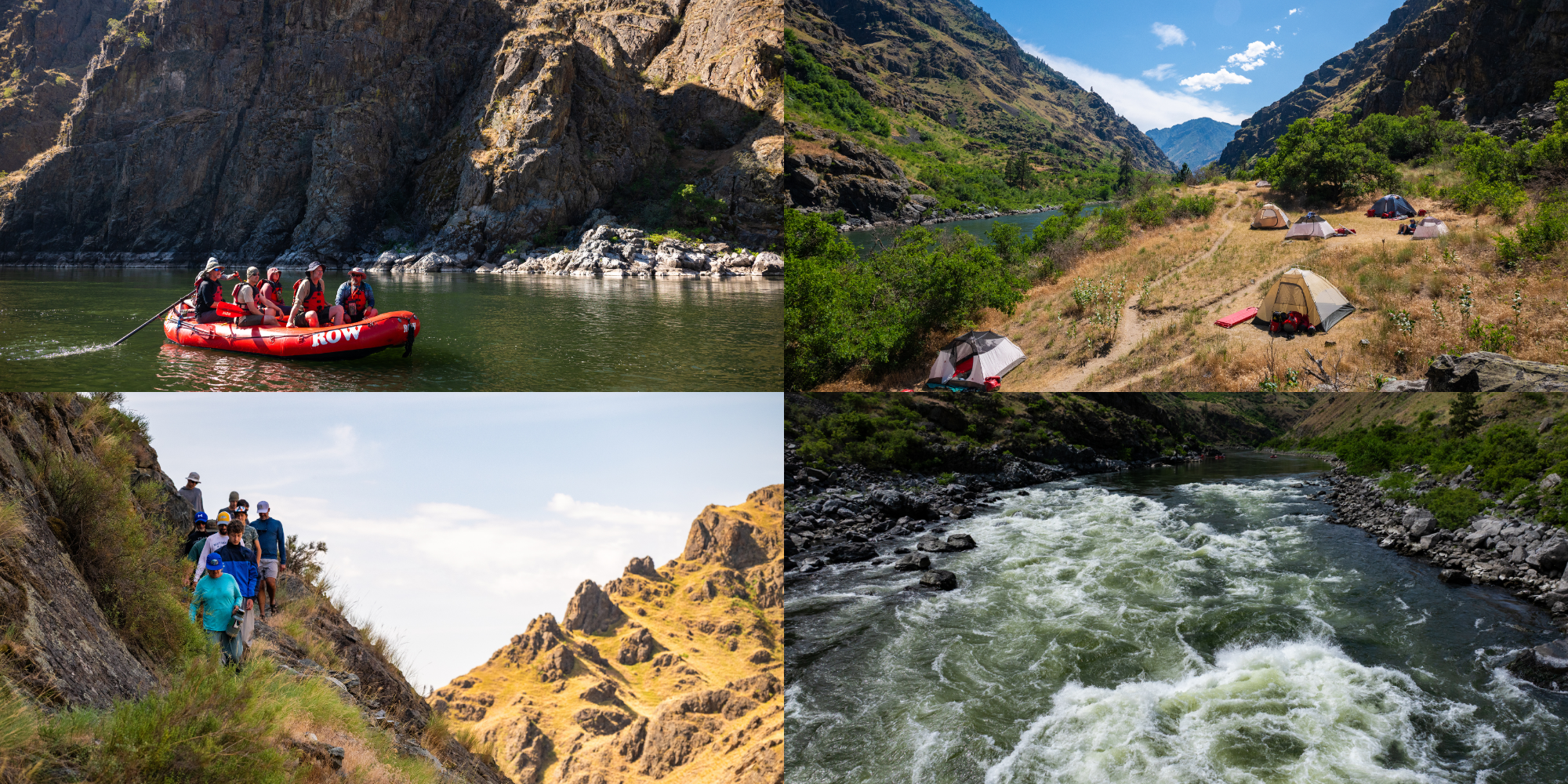 Rafting the Snake River through Hells Canyon on a multi-day rafting trip in Idaho