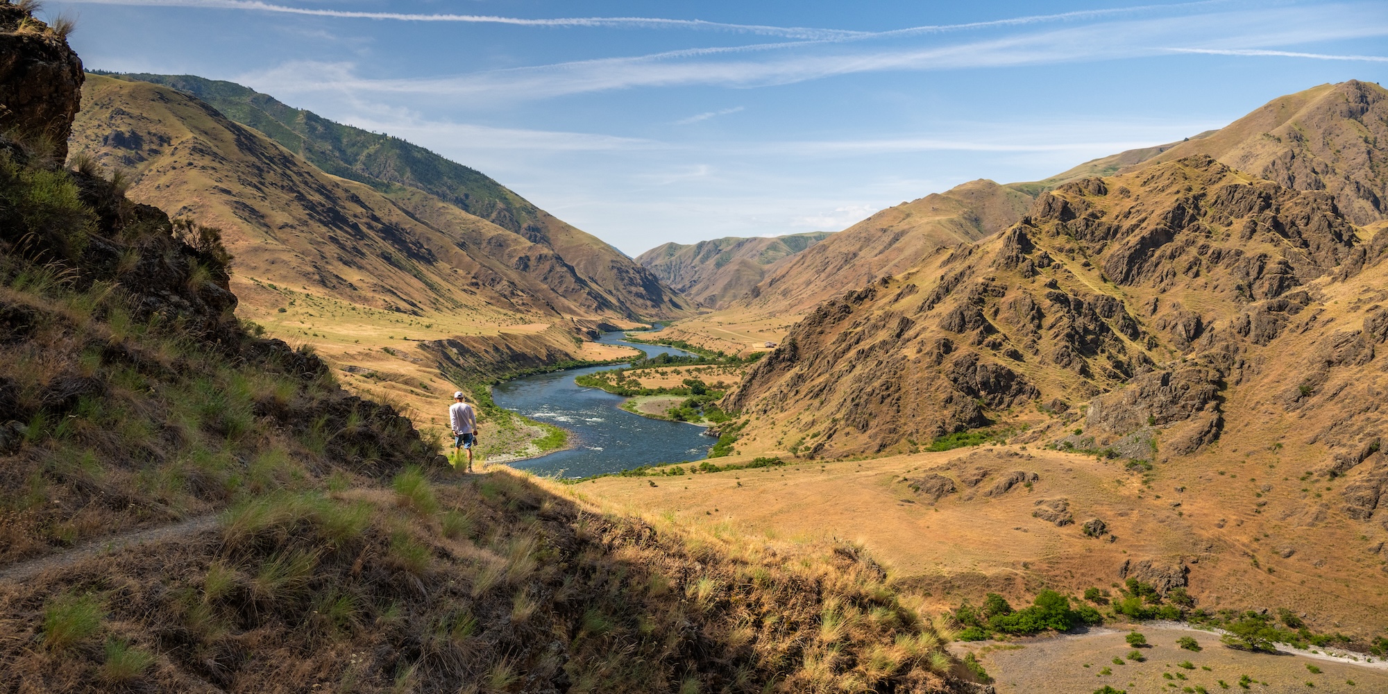 Scenic view of Hells Canyon National Recreation Area near Clarkston, Washington and the Snake River