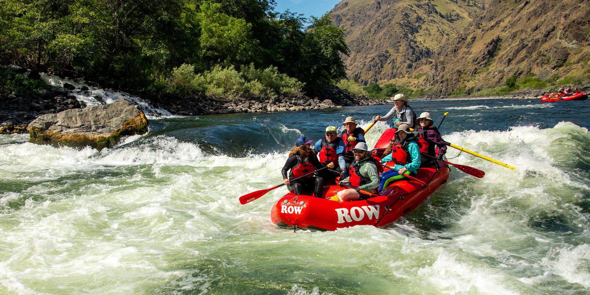 Whitewater rafting on the Snake River near Lewiston, Idaho with ROW Adventures in Hells Canyon