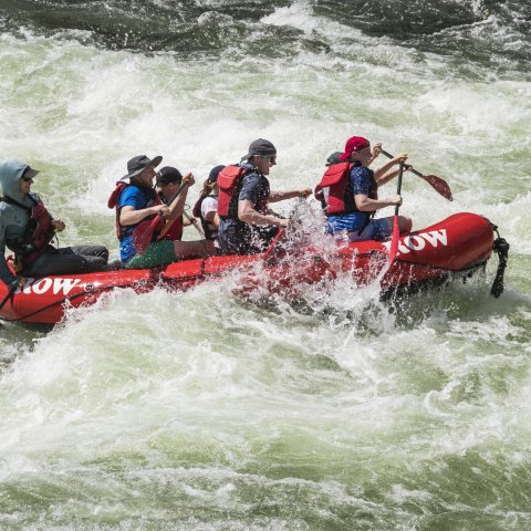 Whitewater rafting near Seattle, Washington