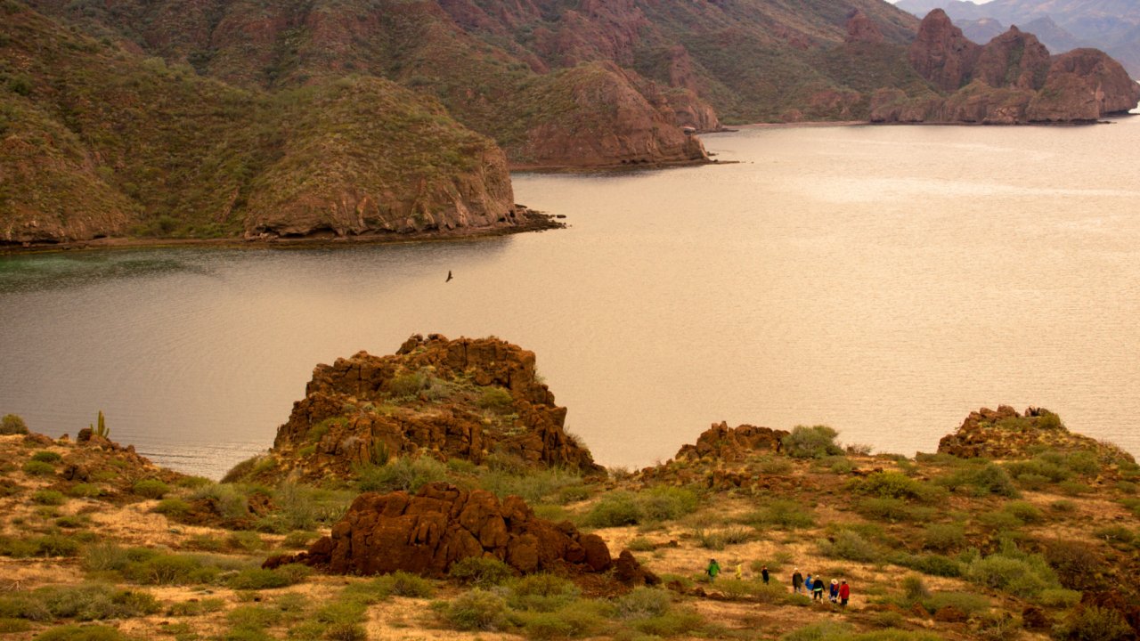 Hiking through the islands of Loreto Bay overlooking the Sea of Cortez