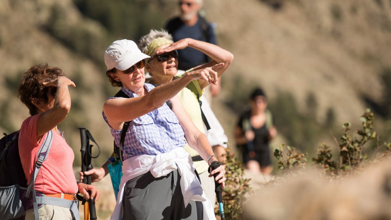 hikers in corsica