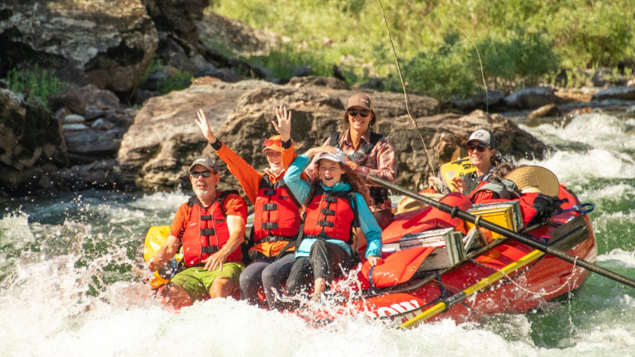 float and fish on the salmon river in idaho