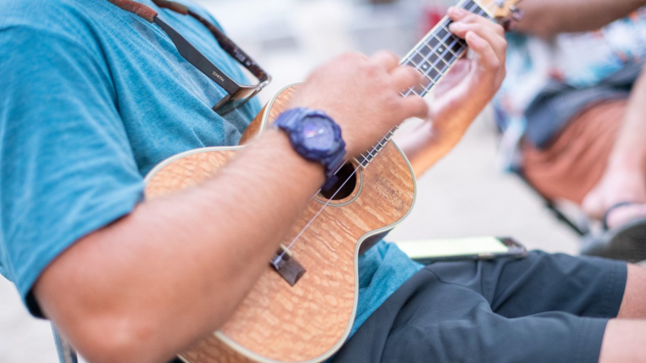 instrument in mans hands