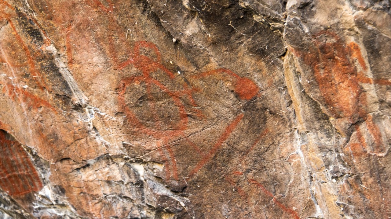 rock art in the idaho wilderness along the snake river