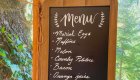 Sample breakfast menu at Marial Lodge along the Rogue River in Oregon