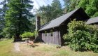 Black Bar Lodge exterior in the sun in Oregon