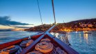 bow of yacht in croatia