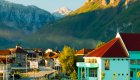 small town in the Albanian Alps