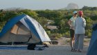 tents in the Galapagos islands