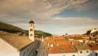 skyline and rooftops in small croatia town 