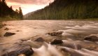 water running over rocks in the lochsa river