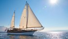 motor sail yacht in Croatia