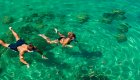 two people snorkeling in croatia