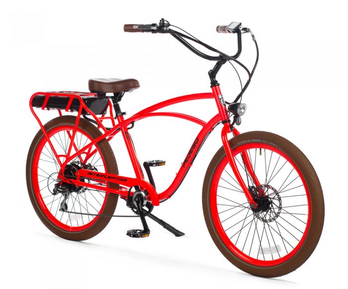 red e-bike